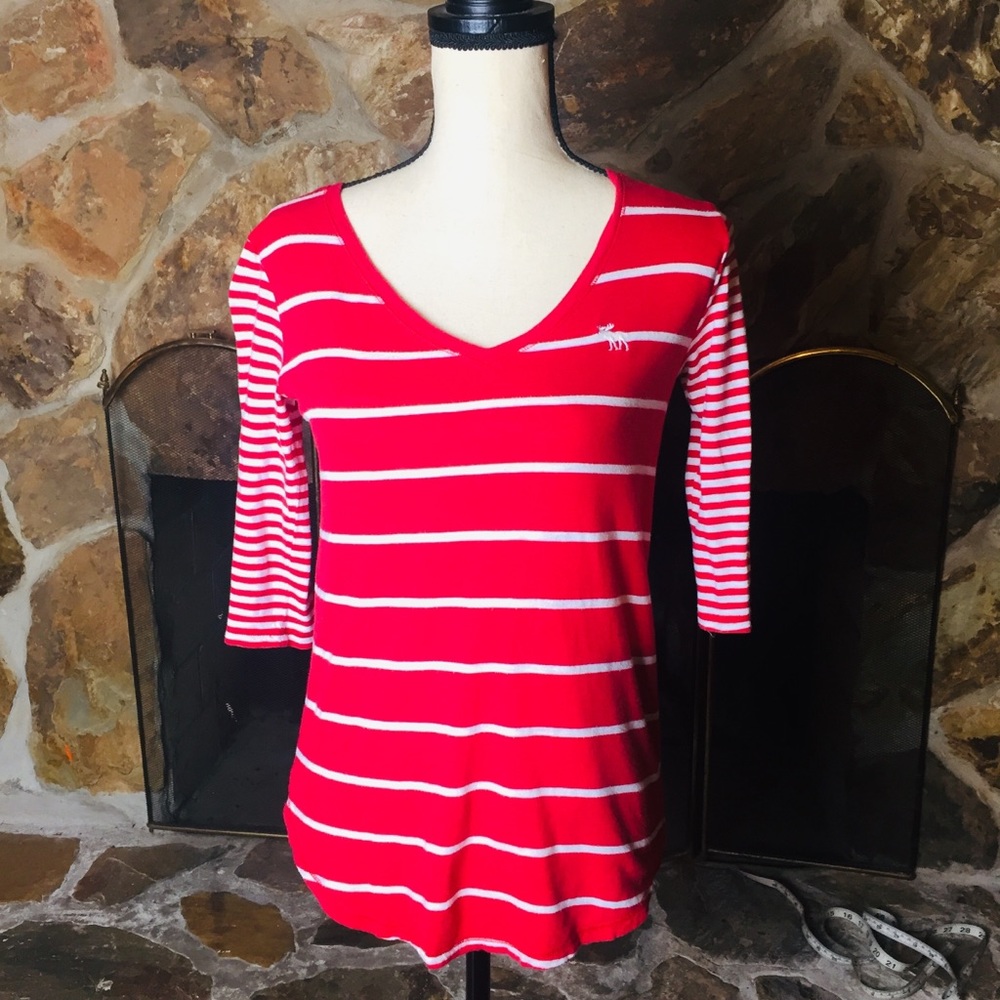 Abercrombie Kids Red Raglan Top